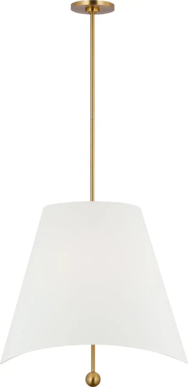 Beauvoir 24" Hanging Shade in Burnished Brass - Image 11