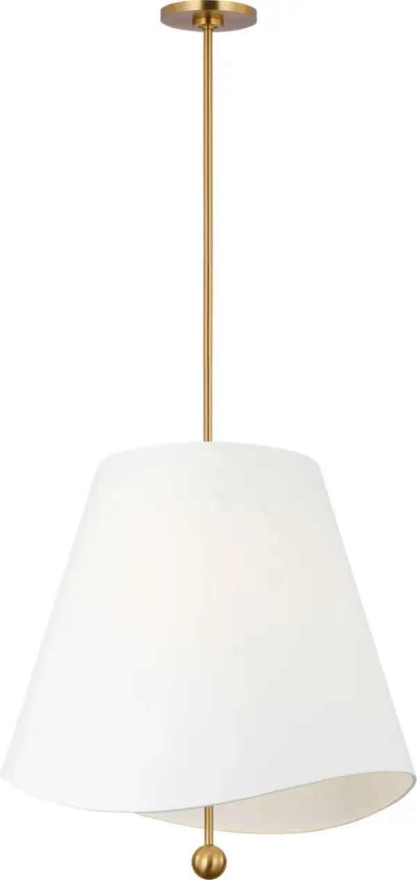 Beauvoir 24" Hanging Shade in Burnished Brass - Image 3