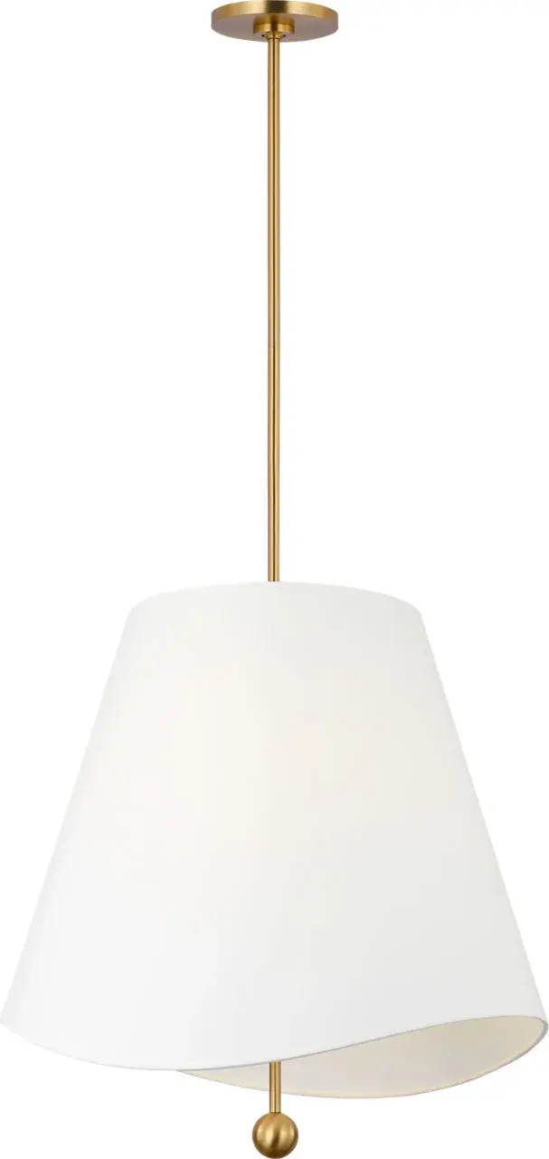 Beauvoir 24" Hanging Shade in Burnished Brass - Image 3