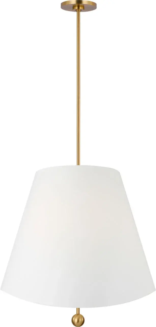 Beauvoir 24" Hanging Shade in Burnished Brass - Image 5