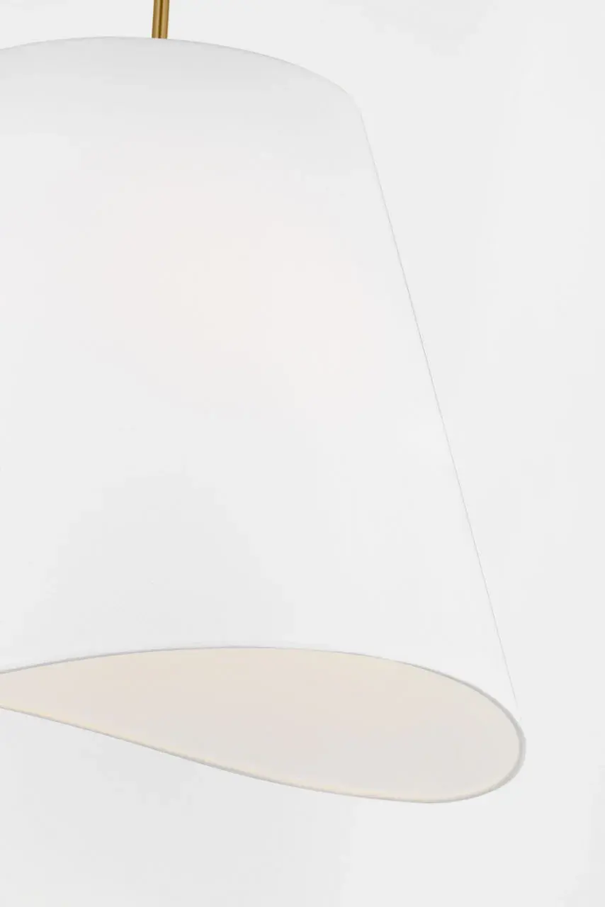 Beauvoir 24" Hanging Shade in Burnished Brass - Image 6