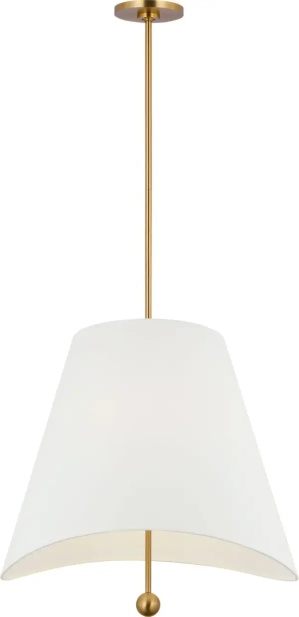 Beauvoir 24" Hanging Shade in Burnished Brass - Image 7