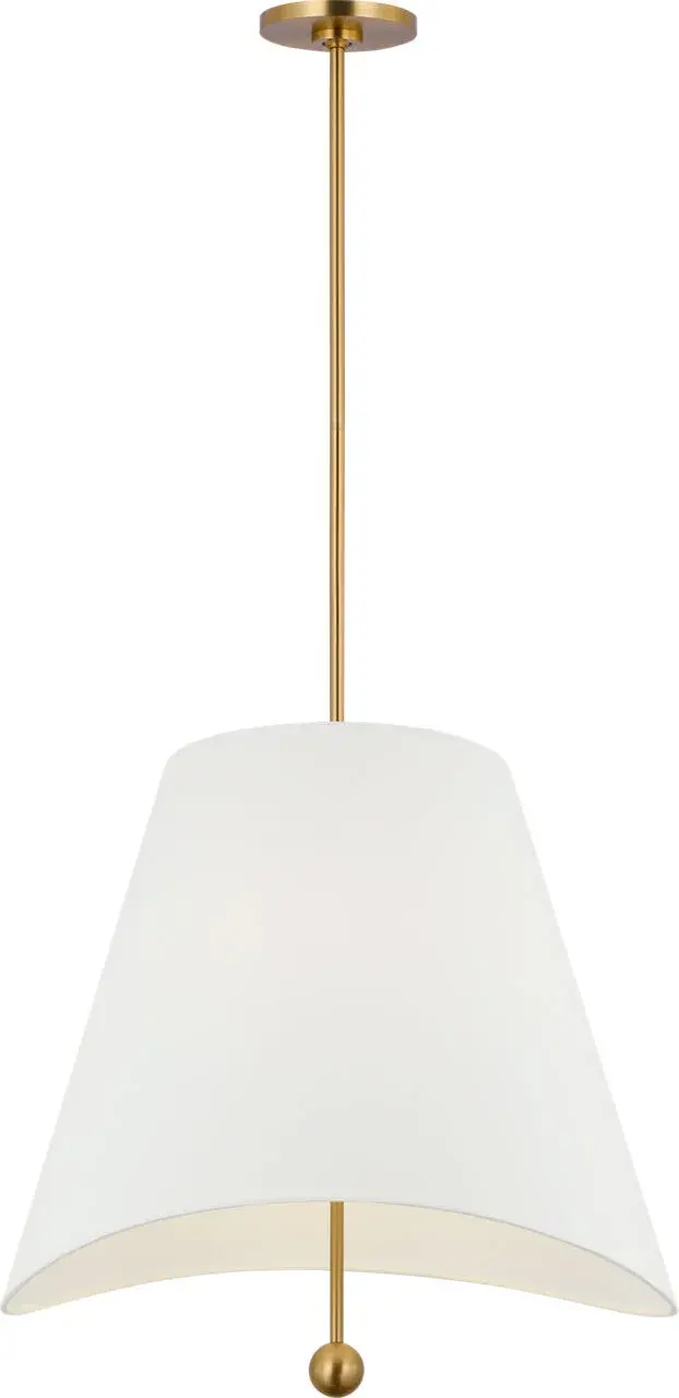 Beauvoir 24" Hanging Shade in Burnished Brass - Image 7