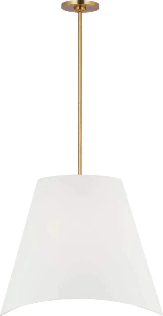 Beauvoir 24" Hanging Shade in Burnished Brass - Image 10
