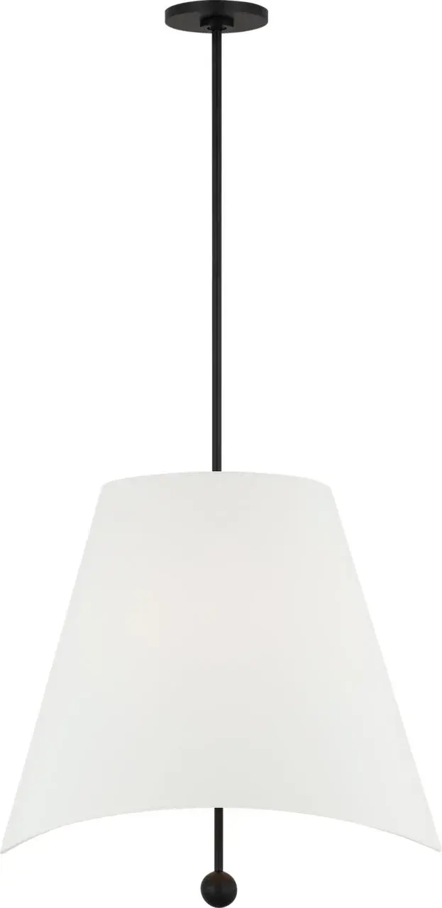 Beauvoir 24" Hanging Shade in Midnight Black - Image 8