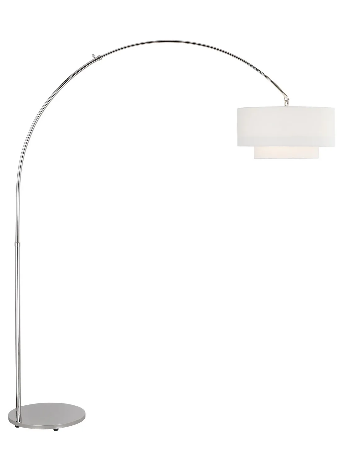 Sawyer One Light Floor Lamp in Polished Nickel