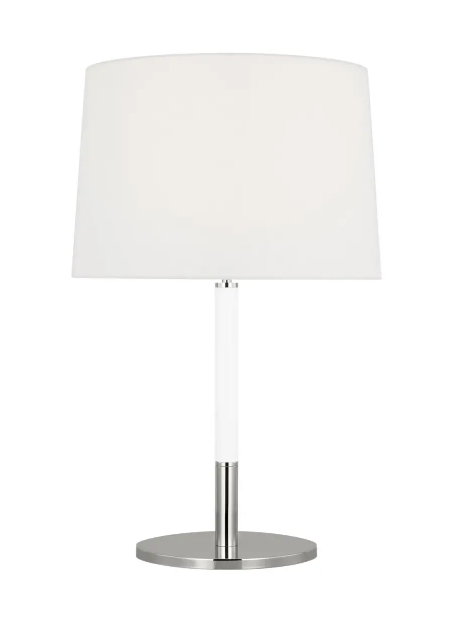 Monroe One Light Table Lamp in Polished Nickel