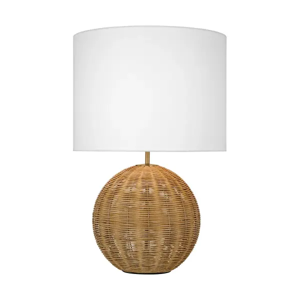 Mari One Light Table Lamp in Burnished Brass