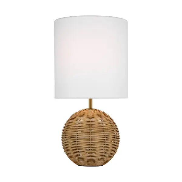 Mari One Light Table Lamp in Burnished Brass