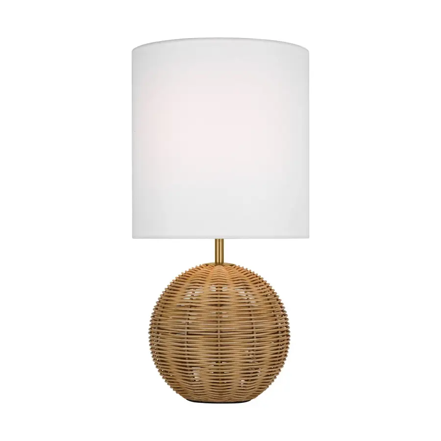 Mari One Light Table Lamp in Burnished Brass