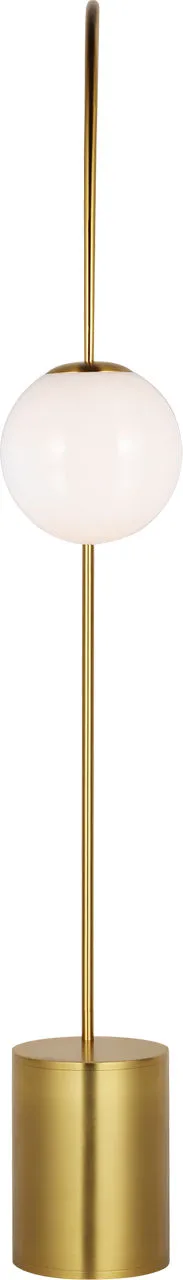 Noemie Extra Large Floor Lamp in Burnished Brass