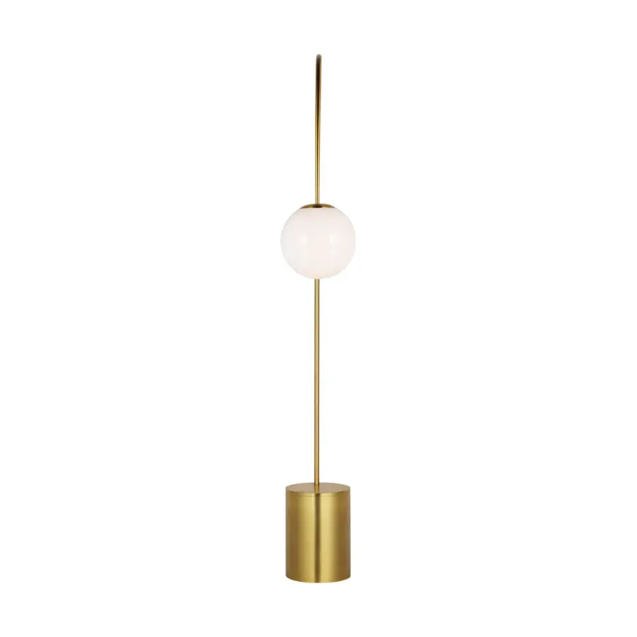 Noemie Extra Large Floor Lamp in Burnished Brass - Image 2