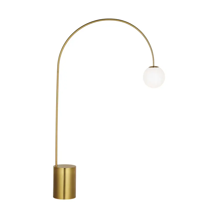 Noemie Extra Large Floor Lamp in Burnished Brass - Image 3