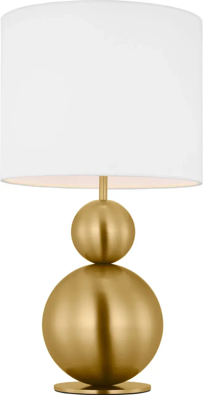 Suki Medium Table Lamp in Burnished Brass - Image 2