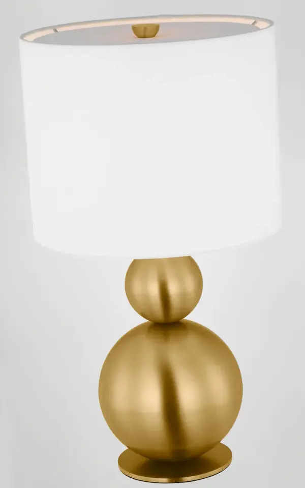 Suki Medium Table Lamp in Burnished Brass - Image 3