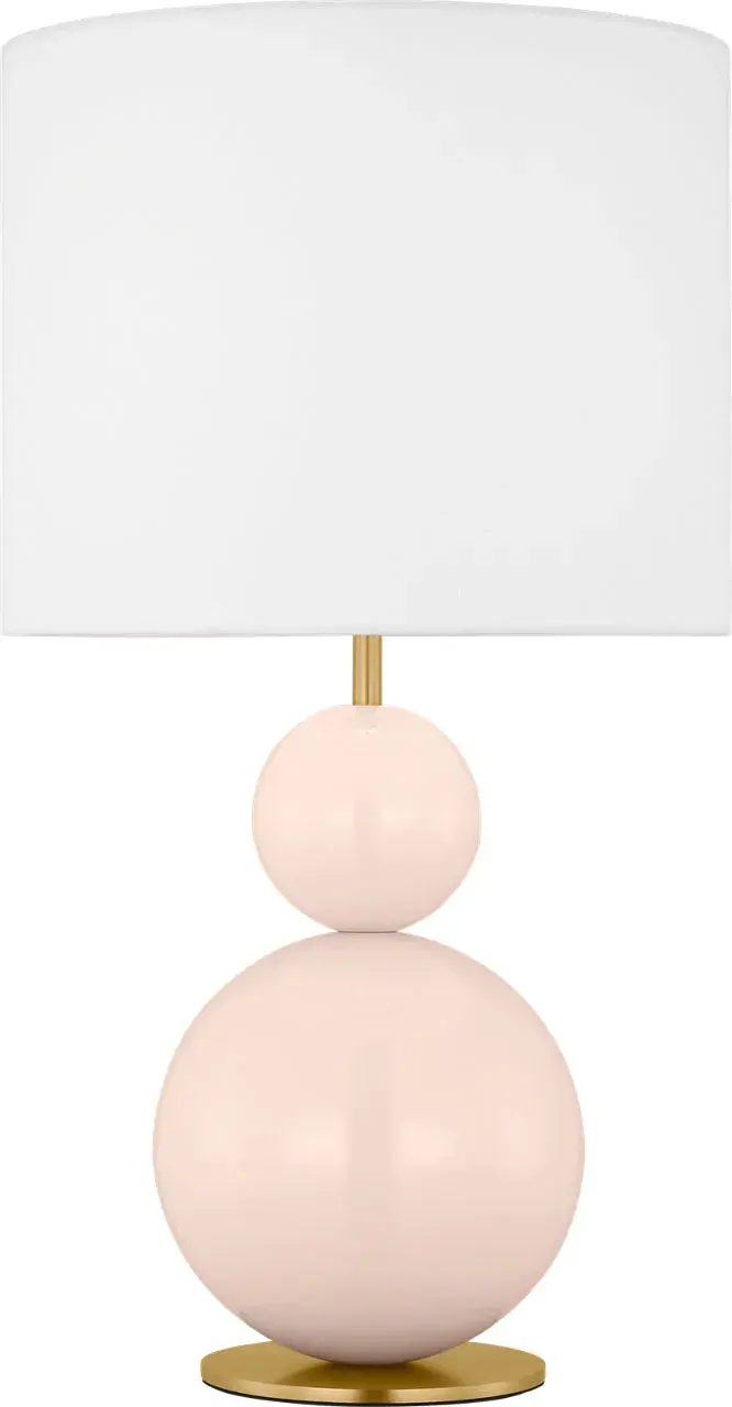 Suki Medium Table Lamp in Blush - Image 1