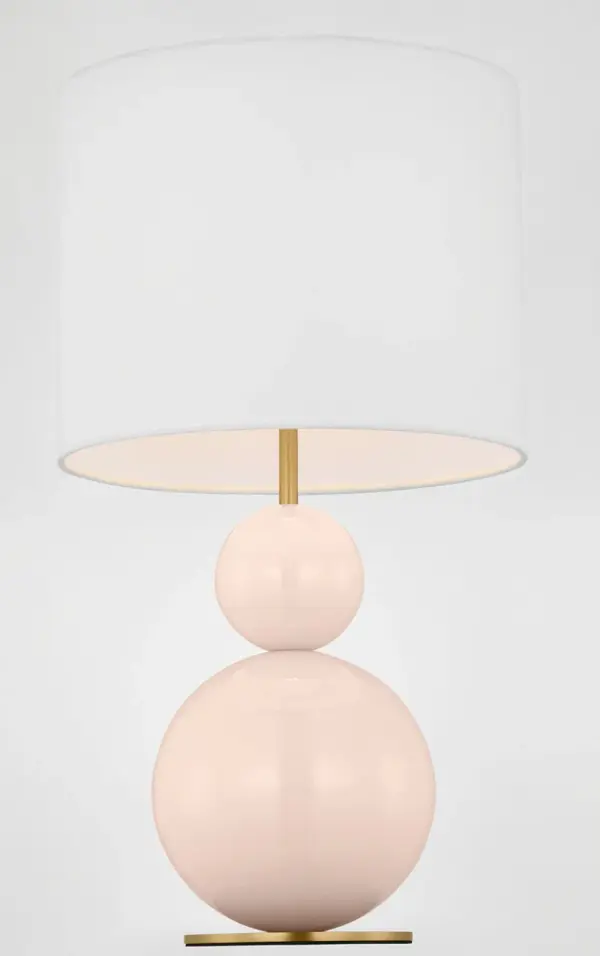 Suki Medium Table Lamp in Blush - Image 3