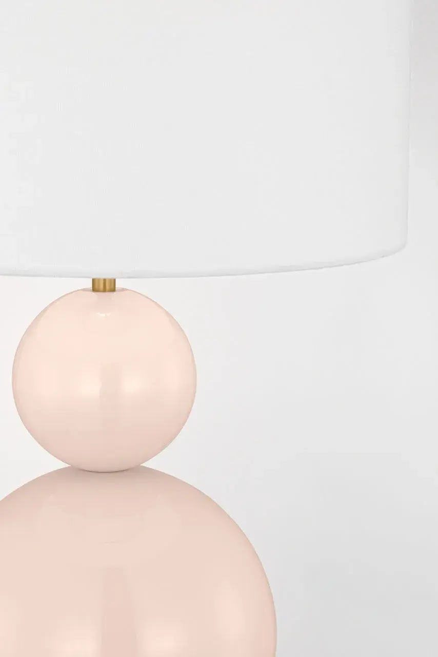 Suki Medium Table Lamp in Blush - Image 4