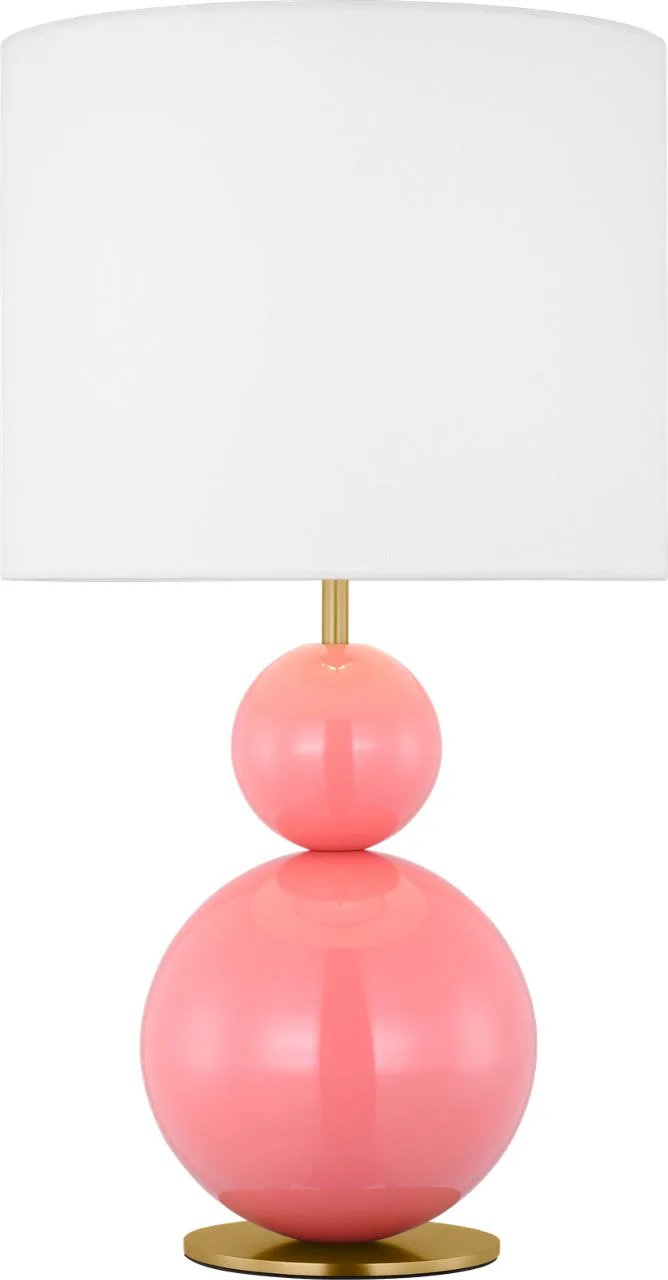 Suki Medium Table Lamp in Coral