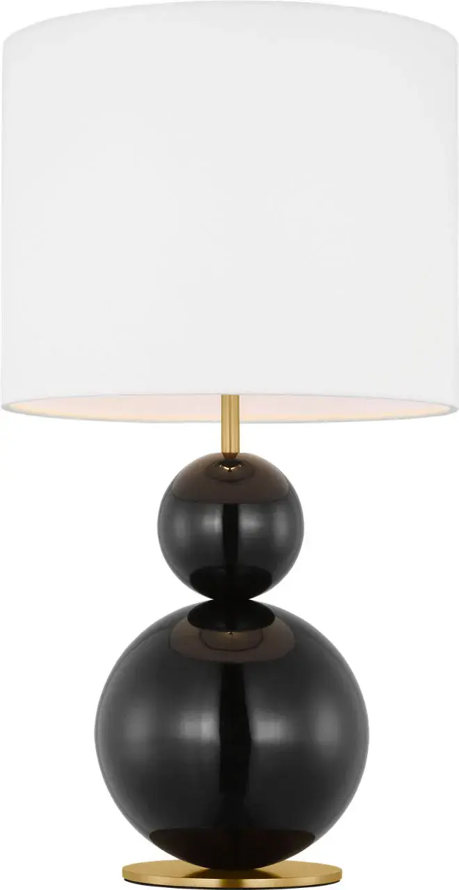 Suki Medium Table Lamp in Gloss Black - Image 2