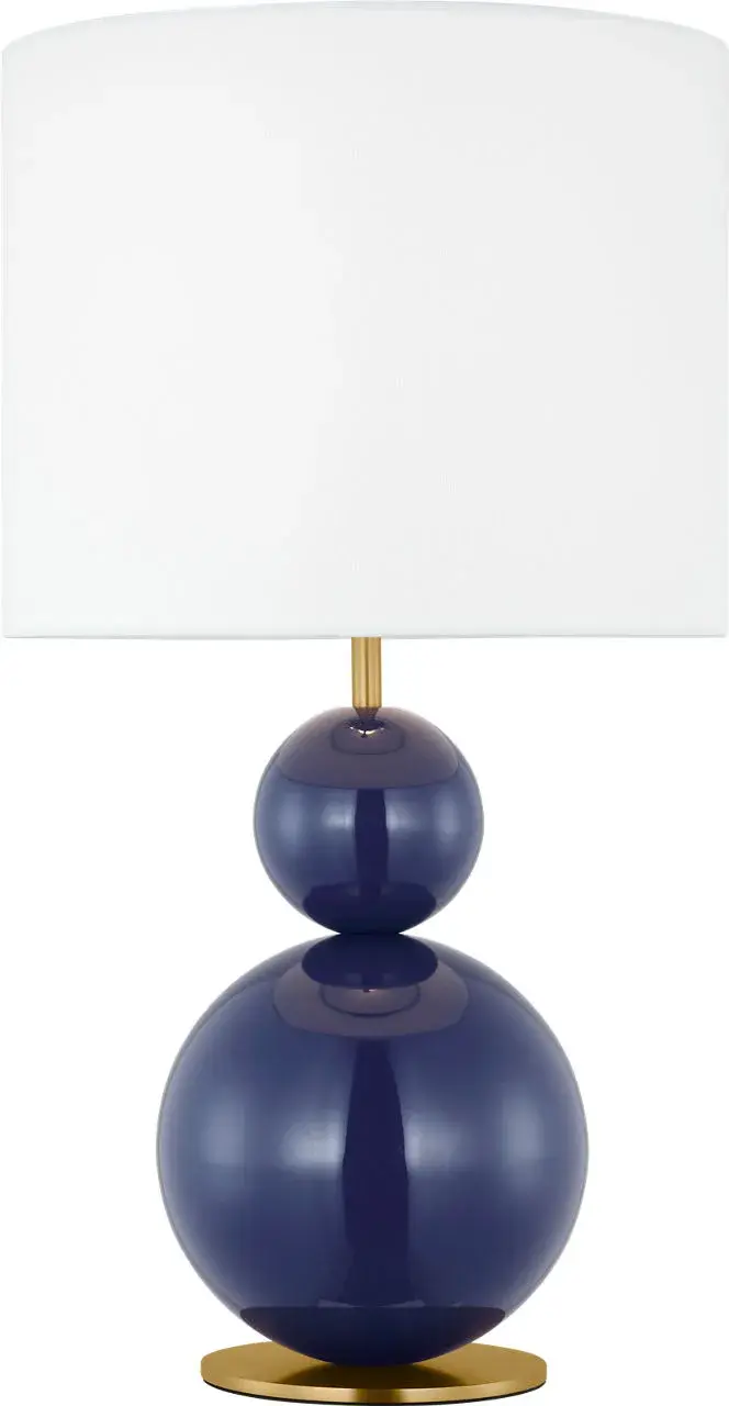 Suki Medium Table Lamp in Navy - Image 1
