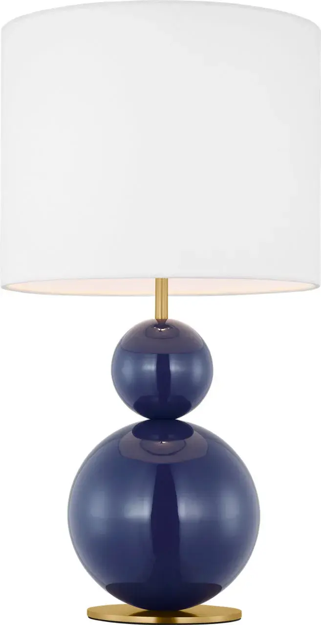 Suki Medium Table Lamp in Navy - Image 2