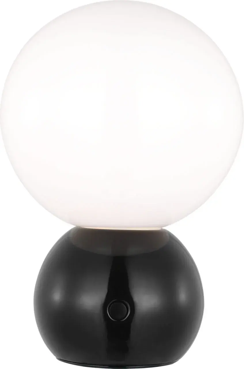 Suki Rechargeable Mini Table Lamp in Gloss Black - Image 1