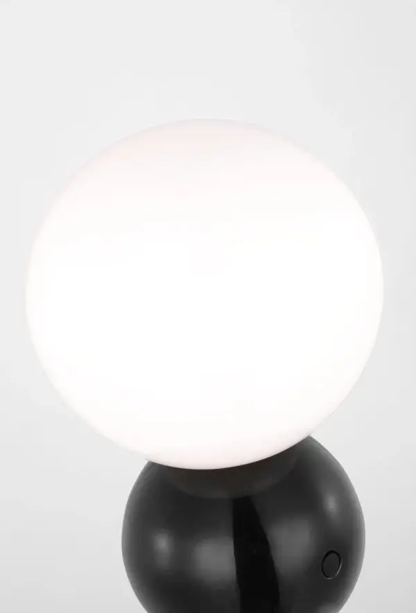 Suki Rechargeable Mini Table Lamp in Gloss Black - Image 3