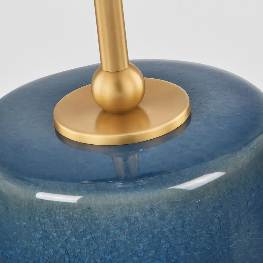Lauren 26" Table Lamp in Deep Ocean Crackle - Image 3