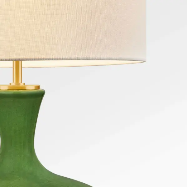 Amber 21" Table Lamp in Green - Image 6