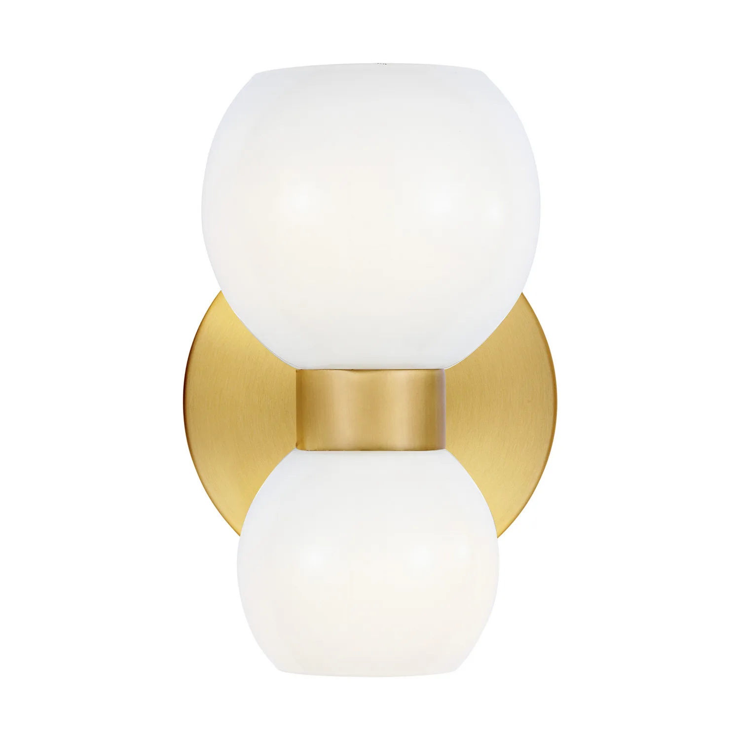 Londyn Two Light Wall Sconce in Burnished Brass