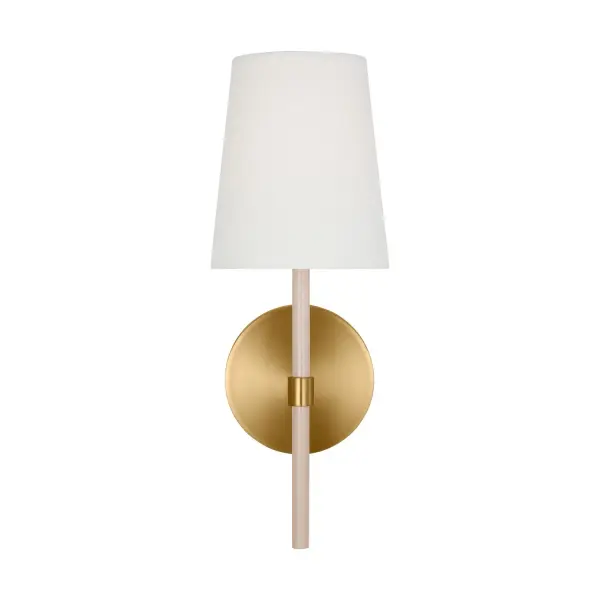 Monroe One Light Wall Sconce in Burnished Brass