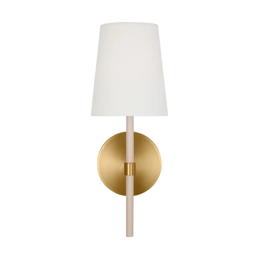 Monroe One Light Wall Sconce in Burnished Brass
