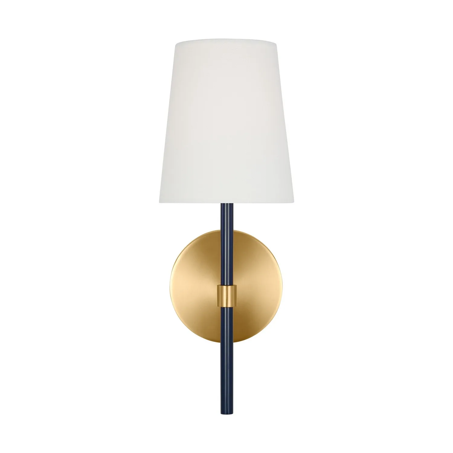 Monroe One Light Wall Sconce in Burnished Brass