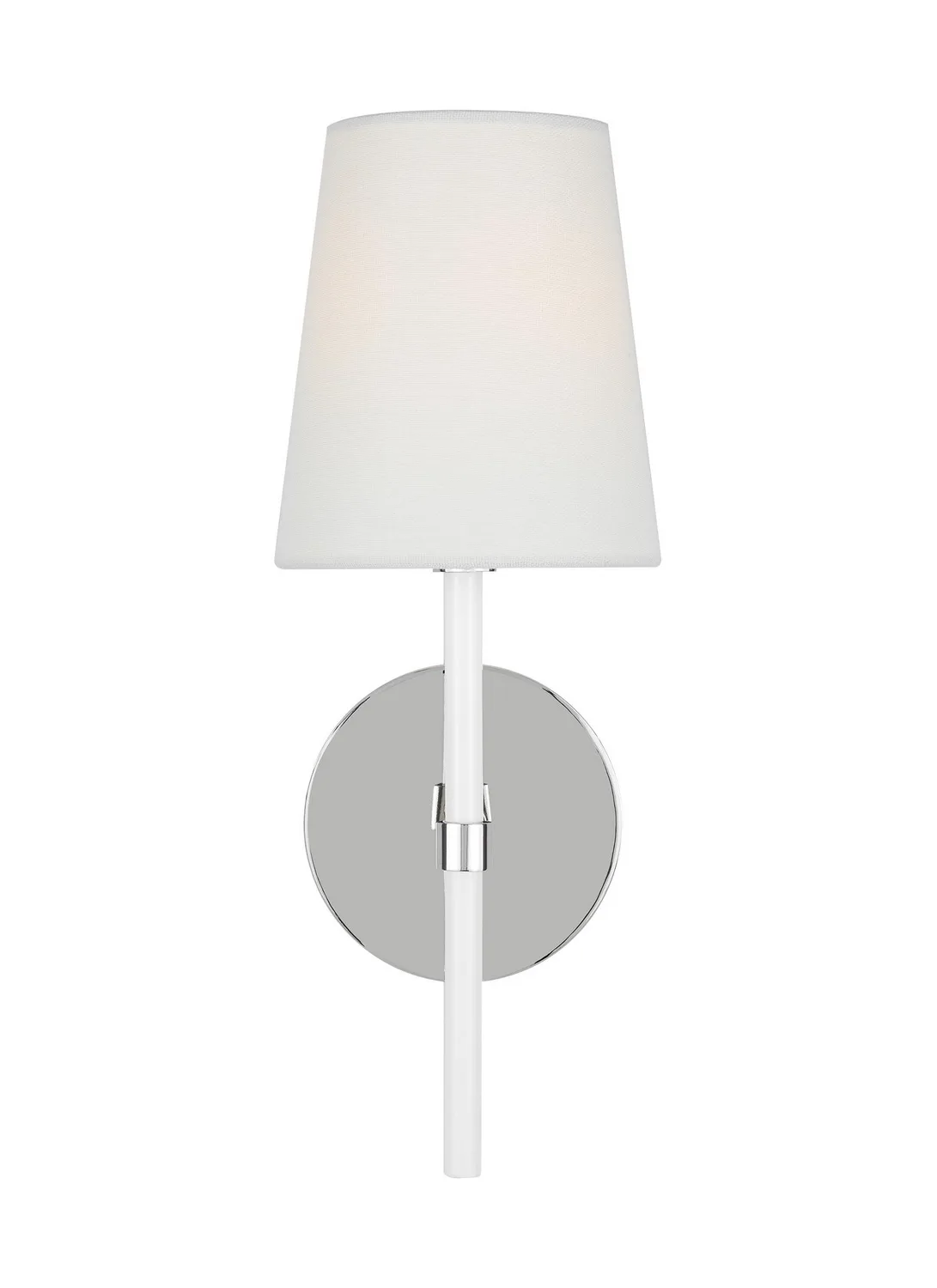 Monroe One Light Wall Sconce in Polished Nickel