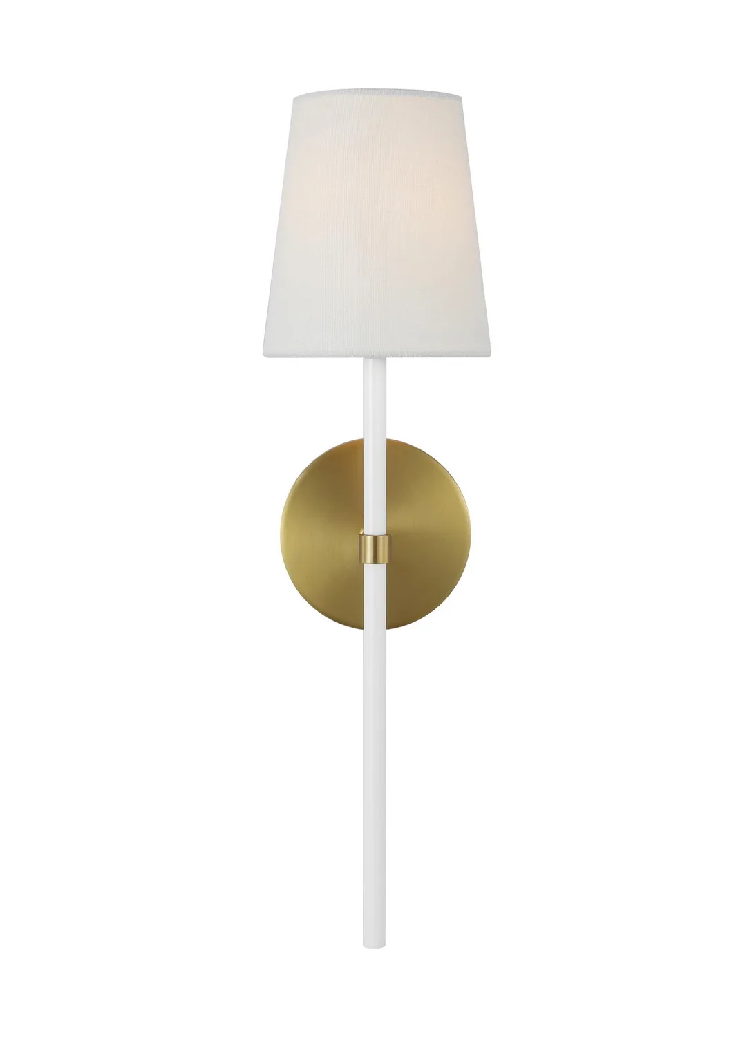 Monroe One Light Wall Sconce in Burnished Brass