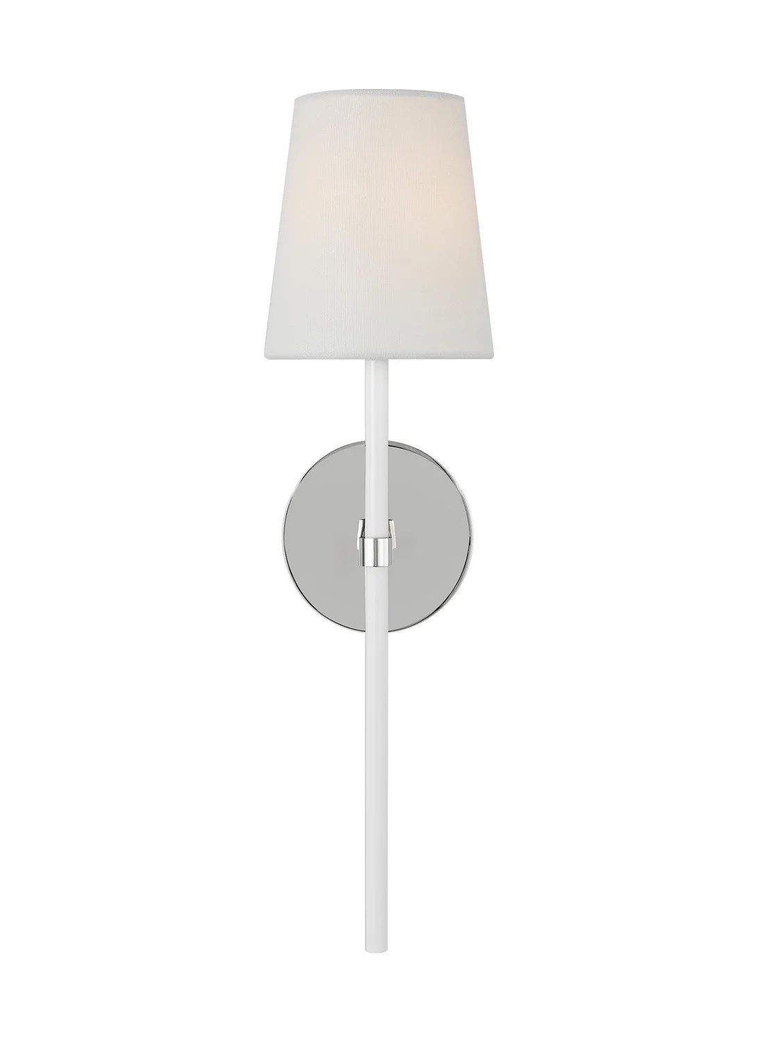 Monroe One Light Wall Sconce in Polished Nickel
