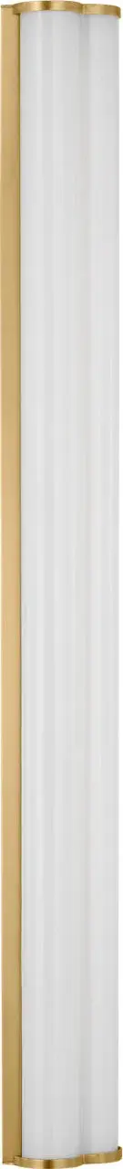 Freya Large Vanity Sconce in Burnished Brass - Image 1