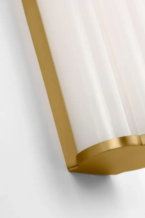 Freya Large Vanity Sconce in Burnished Brass - Image 7