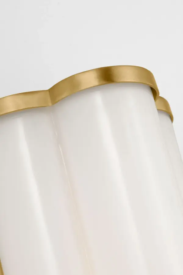 Freya Large Vanity Sconce in Burnished Brass - Image 8