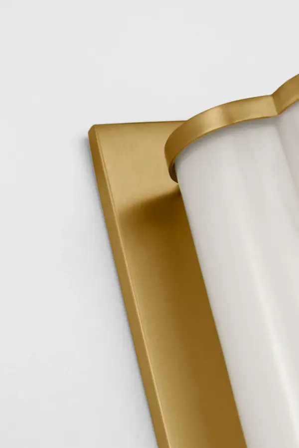 Freya Large Vanity Sconce in Burnished Brass - Image 9
