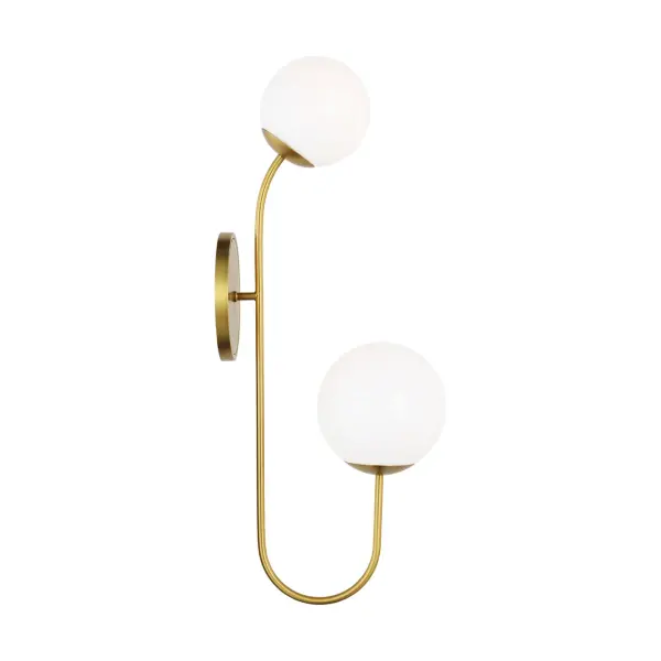Noemie Large Sconce in Burnished Brass - Image 3