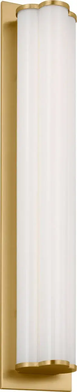 Freya Medium Vanity Sconce in Burnished Brass - Image 3