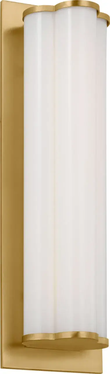 Freya Small Vanity Light in Burnished Brass - Image 4