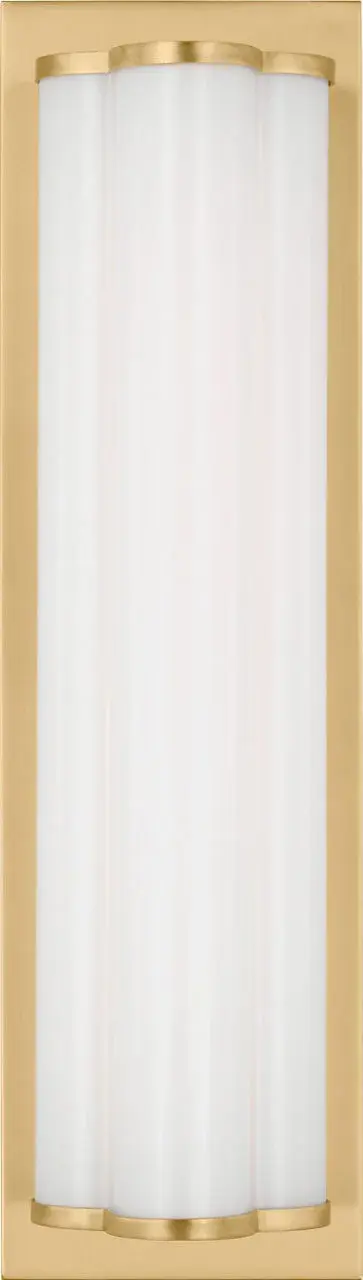 Freya Small Vanity Light in Burnished Brass - Image 6
