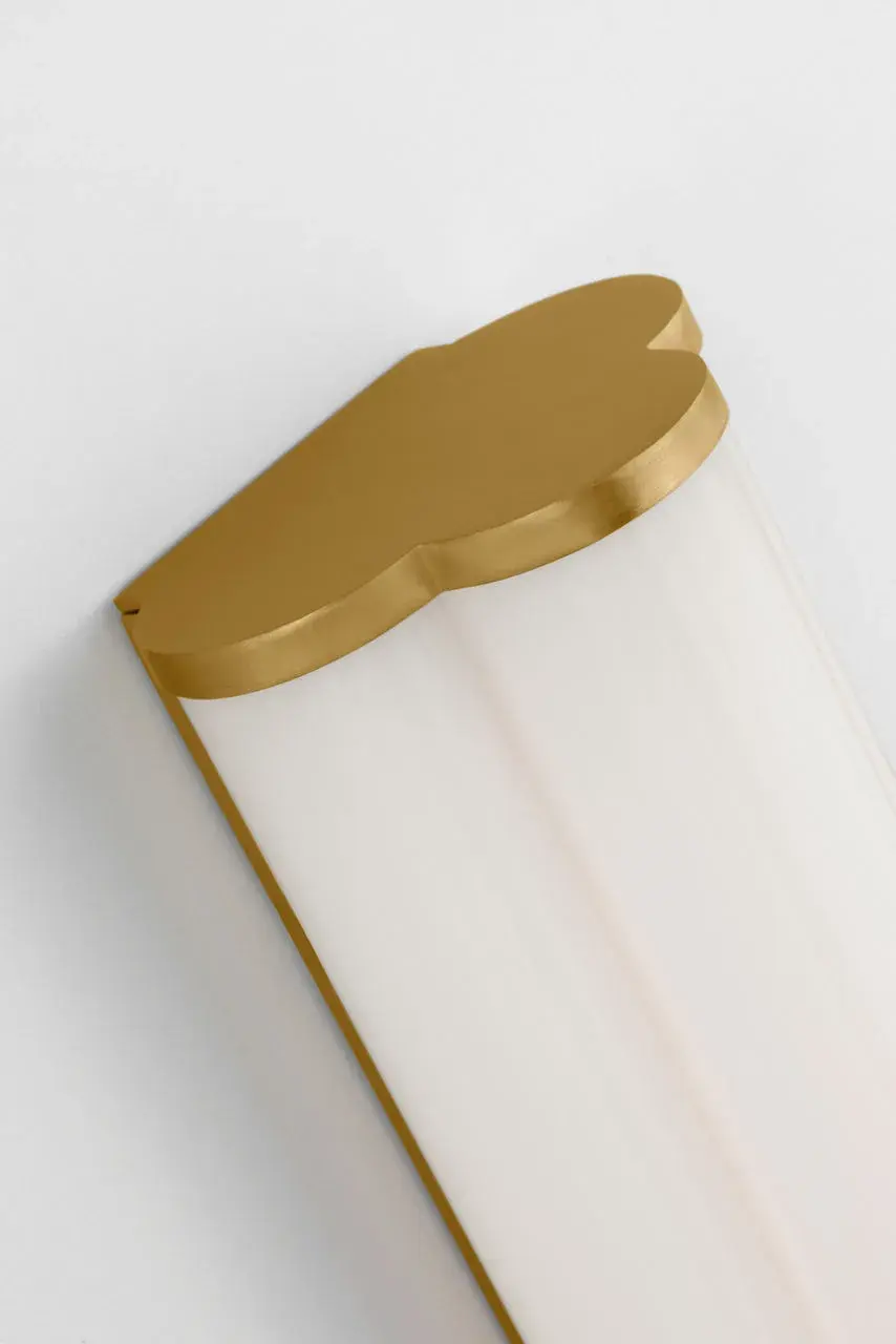 Freya Small Vanity Light in Burnished Brass - Image 8