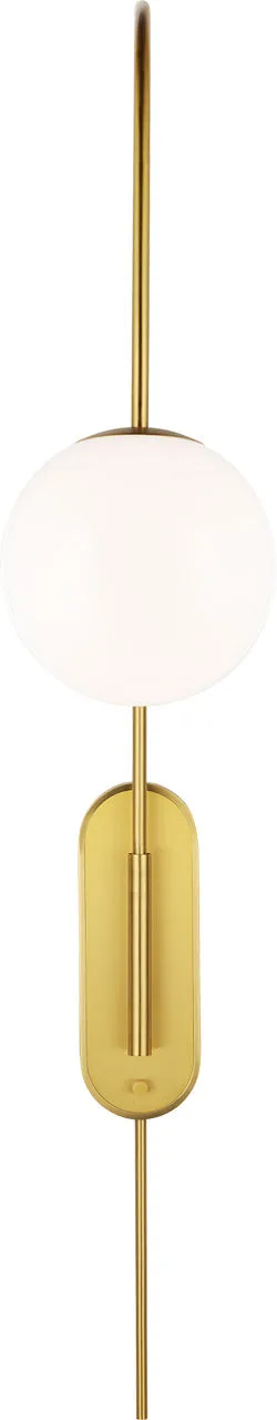Noemie Grande Sconce in Burnished Brass