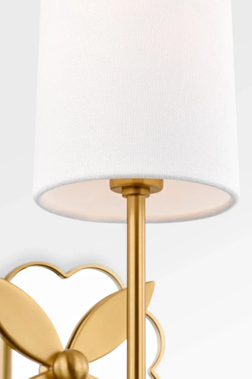 Spencer 13" Single Sconce in Burnished Brass - Image 2
