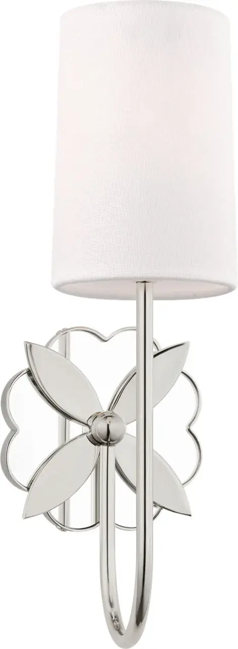 Spencer 13" Single Sconce in Polished Nickel - Image 1
