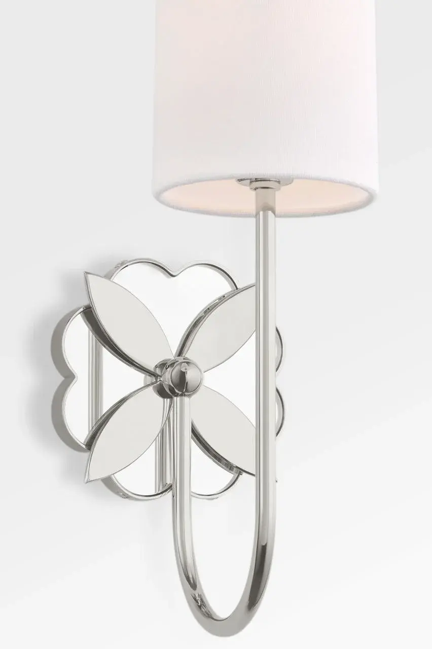 Spencer 13" Single Sconce in Polished Nickel - Image 3